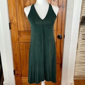Anthropologie Dolan Green Racerback v neck knit midi dress XS